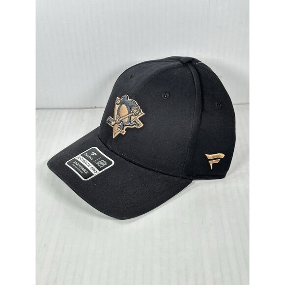 Fanatics NHL Pittsburgh Penguins Military Appreciation Adjustable Black Hat NWT - Picture 3 of 5
